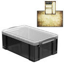 Smoke Storage Boxes with Base Sheet (4 or 9 Litre, Transparent Black with Clear Lid) additional 4