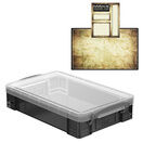 Smoke Storage Boxes with Base Sheet (4 or 9 Litre, Transparent Black with Clear Lid) additional 3