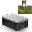 Smoke Storage Boxes with Base Sheet (4 or 9 Litre, Transparent Black with Clear Lid) additional 31