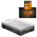 Smoke Storage Boxes with Base Sheet (4 or 9 Litre, Transparent Black with Clear Lid) additional 13