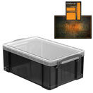 Smoke Storage Boxes with Base Sheet (4 or 9 Litre, Transparent Black with Clear Lid) additional 14