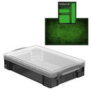 Smoke Storage Boxes with Base Sheet (4 or 9 Litre, Transparent Black with Clear Lid) additional 7