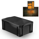 Onyx Black Storage Box with Base Sheet & Sticker Labels additional 6