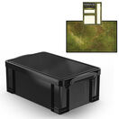 Onyx Black Storage Box with Base Sheet & Sticker Labels additional 30