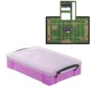 Pixie Pink Storage Box with Base Sheet & Sticker Labels (Transparent Pink Box with Clear Lid) additional 5