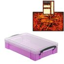 Pixie Pink Storage Box with Base Sheet & Sticker Labels (Transparent Pink Box with Clear Lid) additional 9