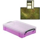 Pixie Pink Storage Box with Base Sheet & Sticker Labels (Transparent Pink Box with Clear Lid) additional 15
