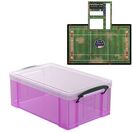 Pixie Pink Storage Box with Base Sheet & Sticker Labels (Transparent Pink Box with Clear Lid) additional 23