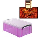Pixie Pink Storage Box with Base Sheet & Sticker Labels (Transparent Pink Box with Clear Lid) additional 28