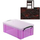 Pixie Pink Storage Box with Base Sheet & Sticker Labels (Transparent Pink Box with Clear Lid) additional 29