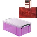 Pixie Pink Storage Box with Base Sheet & Sticker Labels (Transparent Pink Box with Clear Lid) additional 33