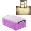 Pixie Pink Storage Box with Base Sheet & Sticker Labels (Transparent Pink Box with Clear Lid) additional 34