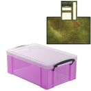 Pixie Pink Storage Box with Base Sheet & Sticker Labels (Transparent Pink Box with Clear Lid) additional 35