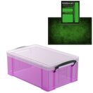 Pixie Pink Storage Box with Base Sheet & Sticker Labels (Transparent Pink Box with Clear Lid) additional 38