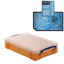 Tangerine Storage Box with Base Sheet & Sticker Labels (Transparent Orange Box with Clear Lid) additional 8