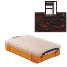 Tangerine Storage Box with Base Sheet & Sticker Labels (Transparent Orange Box with Clear Lid) additional 10