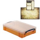 Tangerine Storage Box with Base Sheet & Sticker Labels (Transparent Orange Box with Clear Lid) additional 15