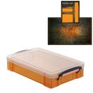 Tangerine Storage Box with Base Sheet & Sticker Labels (Transparent Orange Box with Clear Lid) additional 19