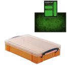 Tangerine Storage Box with Base Sheet & Sticker Labels (Transparent Orange Box with Clear Lid) additional 18