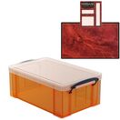 Tangerine Storage Box with Base Sheet & Sticker Labels (Transparent Orange Box with Clear Lid) additional 33