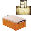 Tangerine Storage Box with Base Sheet & Sticker Labels (Transparent Orange Box with Clear Lid) additional 34