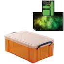 Tangerine Storage Box with Base Sheet & Sticker Labels (Transparent Orange Box with Clear Lid) additional 36