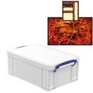 EXTRA STRONG Ghost White Storage Box with Base Sheet & Sticker Labels additional 14