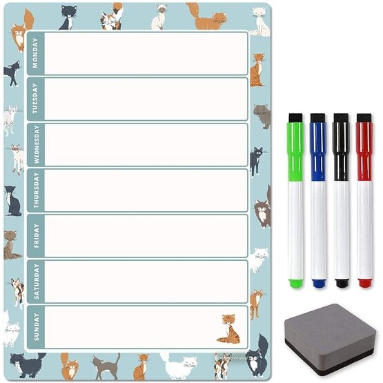 Magnetic Weekly Planner and Organiser - Portrait - CAT