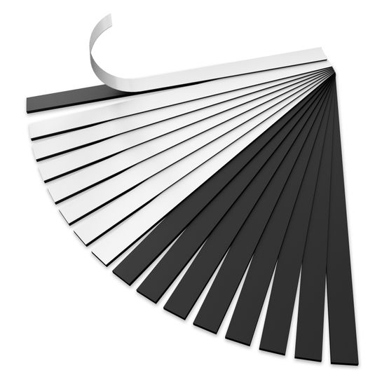 Self Adhesive Magnetic Tear Apart Rectangle Strips - 167mm x 12.5mm