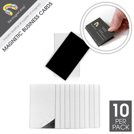 Self-Adhesive Business Card Magnets (US Size: 89mm x 51mm) Packs of 10 and 100