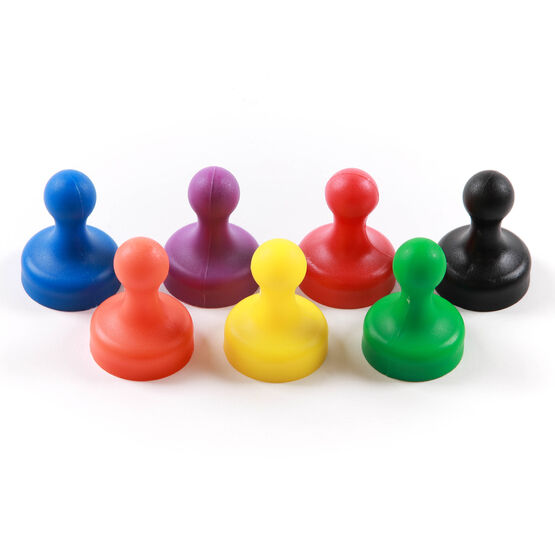 Magnetic Skittle & Push Pins - Pack of 7