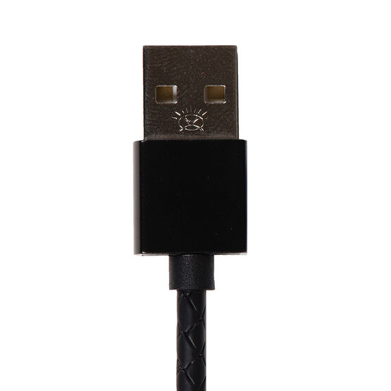 Magnetic Phone Charging Cable With USB & Lightning Attachments - 1m