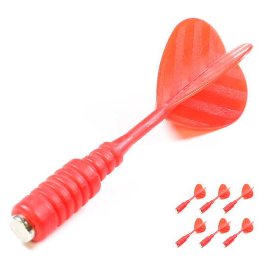 Magnetic Neodymium Toy Darts Set - Pack of 6 (Grey or Red)