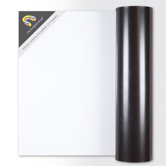 Thick Gloss White Magnetic Rolls for Signs & Crafts - 0.85mm